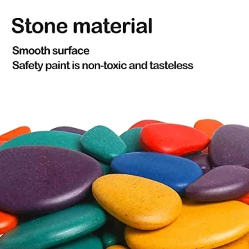 Colorful Wooden Sorting Stacking Stones for Kids Fun