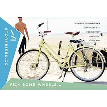 Stylish Story Electric Bike - Unisex eBike with USB Charging