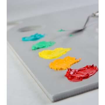 Gray Pad Disposable Palette Hand Held-