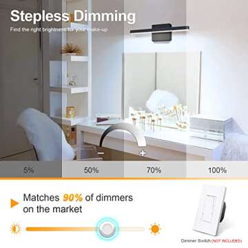 VOLISUN Modern 15.7" Dimmable LED Bathroom Light