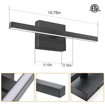 VOLISUN Modern 15.7" Dimmable LED Bathroom Light