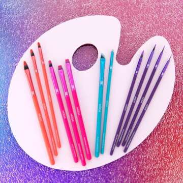 MODA 12PC Bold Artistry Makeup Brush Variety Set for Creative Looks