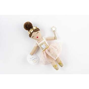 Mud Pie Ballerina Tooth Fairy Doll 9x4 Inch (Pack of 1)