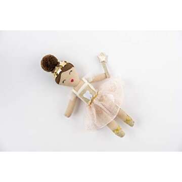 Mud Pie Ballerina Tooth Fairy Doll 9x4 Inch (Pack of 1)