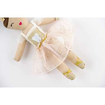 Mud Pie Ballerina Tooth Fairy Doll 9x4 Inch (Pack of 1)