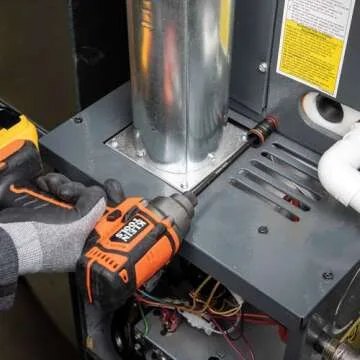 Klein Tools 32934 Impact Driver, 9-in-1 SAE Impact Socket Set, 4 Flip Sockets with 1/4, 5/16, 3/8, 7/16, 1/2, 9/16, 5/8, and 3/4-Inch Nut Driver Sizes with Bit Holder, 6-1/2-Inch Shaft