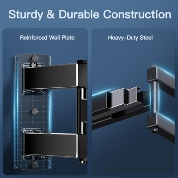 PERLESMITH Full Motion Wall Mount for 26-60 inch TVs