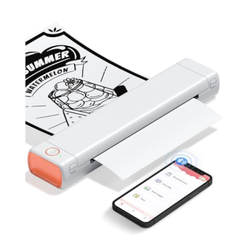 Phomemo M08F Wireless Thermal Printer - Portable, Inkless, Bluetooth Compatible