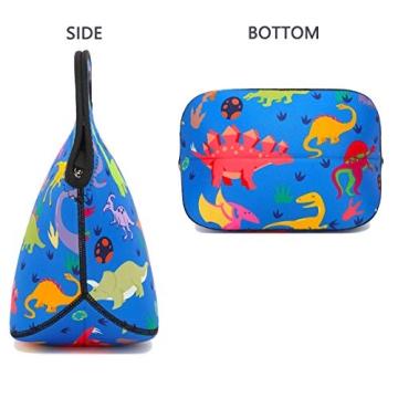 FlowFly Neoprene Kids Lunch Box - Cool Dinosaur Design