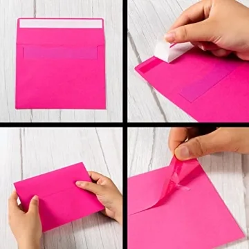 100 Colorful A7 Envelopes and Cards for Every Occasion