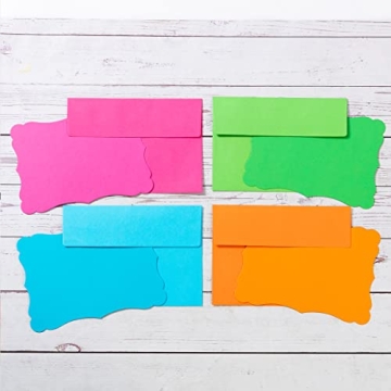 100 Colorful A7 Envelopes and Cards for Every Occasion