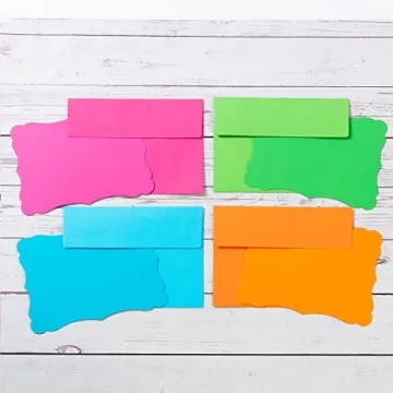 100 Colorful A7 Envelopes and Cards for Every Occasion