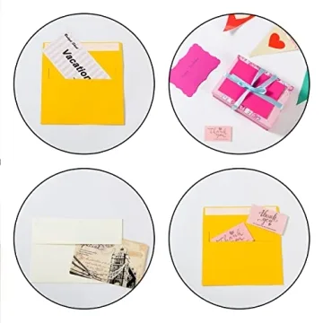 100 Colorful A7 Envelopes and Cards for Every Occasion