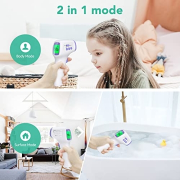 Touchless Forehead Thermometer for Adults Kids Fast Accurate