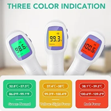 Touchless Forehead Thermometer for Adults Kids Fast Accurate