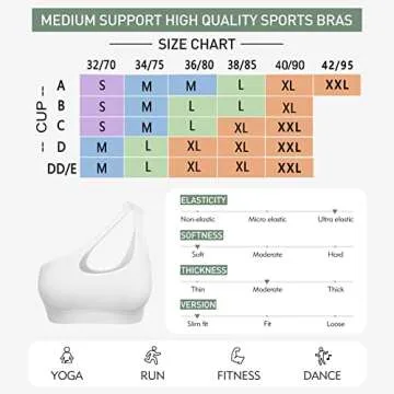 Stylish One Shoulder Sports Bra for Active Women