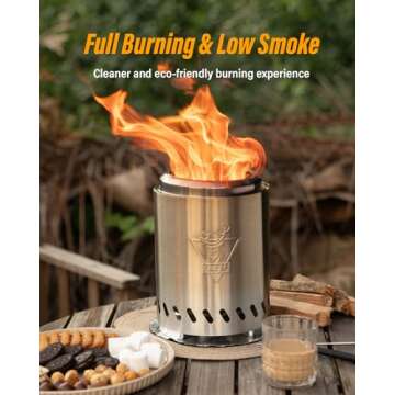 YEFU Compact Tabletop Fire Pit for Outdoor Comfort