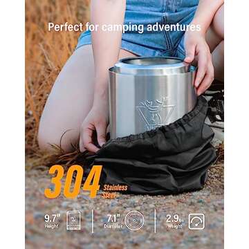 YEFU Compact Tabletop Fire Pit for Outdoor Comfort