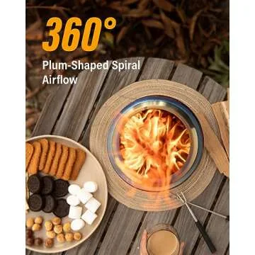 YEFU Compact Tabletop Fire Pit for Outdoor Comfort