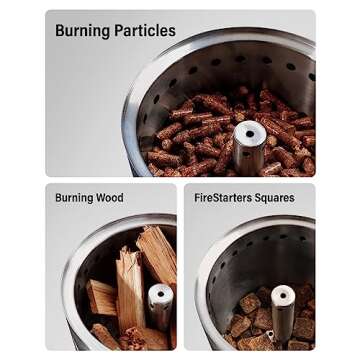 YEFU Compact Tabletop Fire Pit for Outdoor Comfort