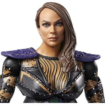 WWE MATTEL Nia Jax Elite Collection Deluxe Action Figure with Realistic Facial Detailing, Iconic Ring Gear & Accessories