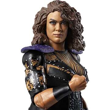 WWE MATTEL Nia Jax Elite Collection Deluxe Action Figure with Realistic Facial Detailing, Iconic Ring Gear & Accessories