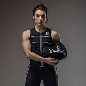 HYPERWEAR SandBell Sandbag, 4 lbs, Pre-Filled with Clean USA Sand, Soft Weights for Exercise, Fitness & Rucking