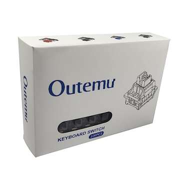 Zjmehty Outemu(Gaote) Blue Switches for MX Mechanical Gaming Keyboard,3-Pin 50gf Clicky/RGB/DIY Replaceable/Dustproof Switches(Blue,108pcs)