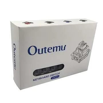 Zjmehty Outemu(Gaote) Blue Switches for MX Mechanical Gaming Keyboard,3-Pin 50gf Clicky/RGB/DIY Replaceable/Dustproof Switches(Blue,108pcs)