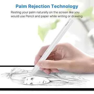 Penoval Stylus Pen for iPad, Active Pencil with Palm Rejection, Compatible with (2018-2020) Apple iPad Pro, iPad 8th/7th/iPad 6th/Mini 5th Gen/iPad Air 3rd 11 & 12.9-inch