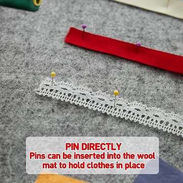 ZOMONETI 17" x 13.5" Wool Pressing Mat 100% New Zealand Felted Wool Ironing Mat Pad Blanket for Quilter, Sewing, Quilting Supplies and Notions