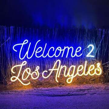 Custom Neon Sign, LC SIGN Neon Name Signs Personalized for Kid Rooms, LED Name Neon Light for Weddin...