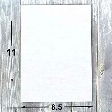 Hamilco White Linen Cardstock – Professional Quality for All