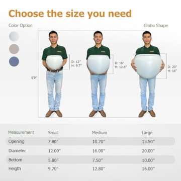 KUTE NEST 20" Large Fiberstone Planter for Indoor & Outdoor Use