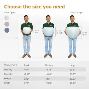 KUTE NEST 20" Large Fiberstone Planter for Indoor & Outdoor Use