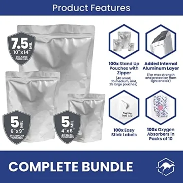 Wallaby Mylar Bag Bundle for Long-Term Food Storage