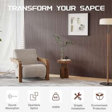 Stylish POHARE Wood Slat Wall Panels for Acoustic Spaces