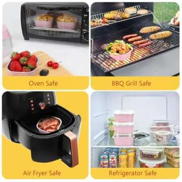 LNYZQUS 5oz Square Cupcake Pan with Lids, 40 Pack