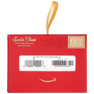 Amazon Gift Card in Santa Letter Gift Box for Celebrations
