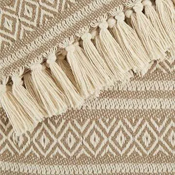 DII Rustic Farmhouse Cotton Blanket for Cozy Living
