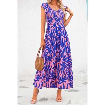 PRETTYGARDEN Women's Summer Flowy Maxi Sundress