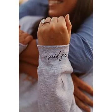 Up2ournecksinfabric Future Mrs Sweatshirt - Fiance - I Said Yes - Newly Engaged - Engagement Gift - New Mrs - Custom Mrs Sweatshirt - New Mrs - Honeymoon Pajamas - Wedding Gift - Future Mrs. Gift
