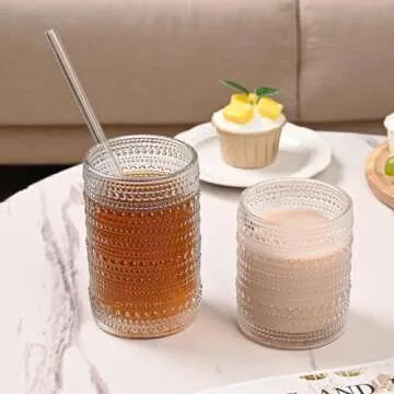 ZMOWIPDL Vintage Glassware Set of 12 - Elegant Drinkware