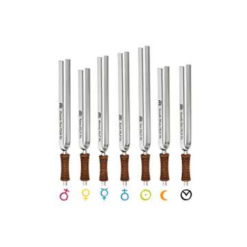 Meinl Planetary Tuning Fork 7 Piece Chakra Set for Sound Healing Therapy and Yoga, Made in Germany