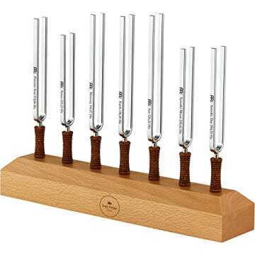 Meinl 7 Piece Chakra Tuning Fork Set for Healing