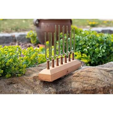 Meinl 7 Piece Chakra Tuning Fork Set for Healing