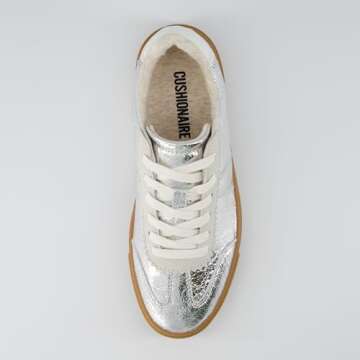 CUSHIONAIRE Balance Women's Fashion Sneakers – Retro Design, Silver 8