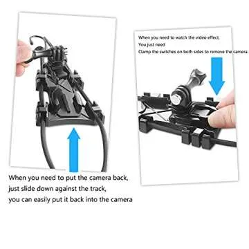 Versatile KOQEIEY Fence Mount for GoPro & iPhone Recording