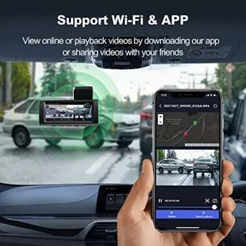 YEECORE 4K UHD Dash Cam with WiFi GPS for Safer Driving