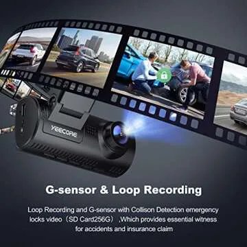 YEECORE 4K UHD Dash Cam with WiFi GPS for Safer Driving